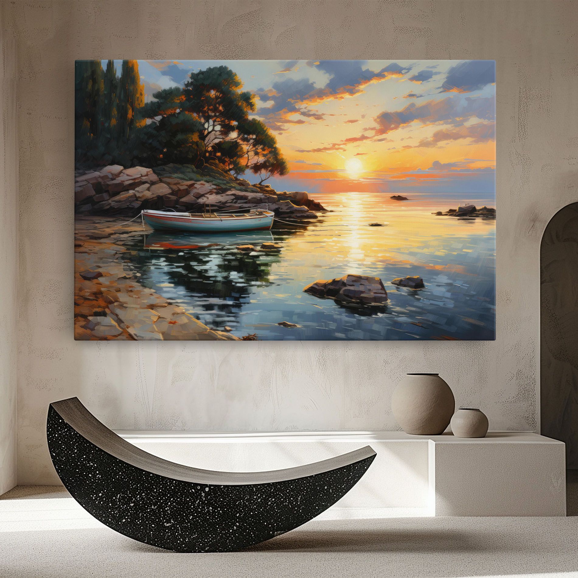 Картина на платно Sunset Sea Art